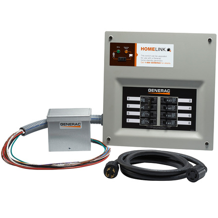 Generac generator transfer switch installed at a home