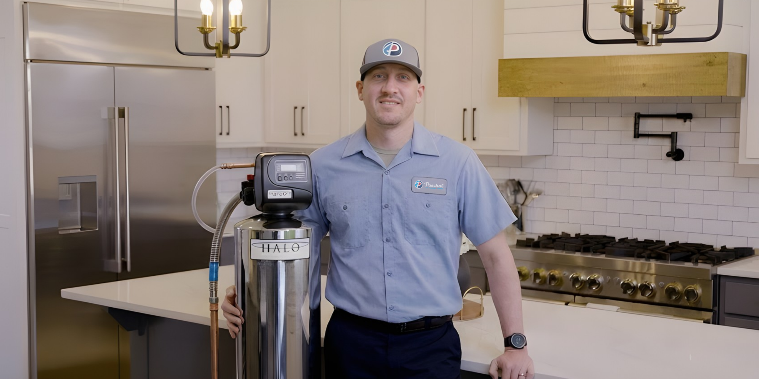 Installing water softener in home