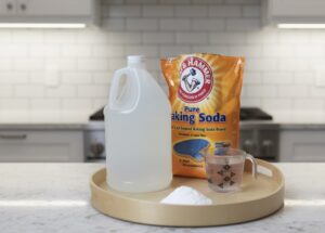 baking soda mixture to fix clogged shower drain