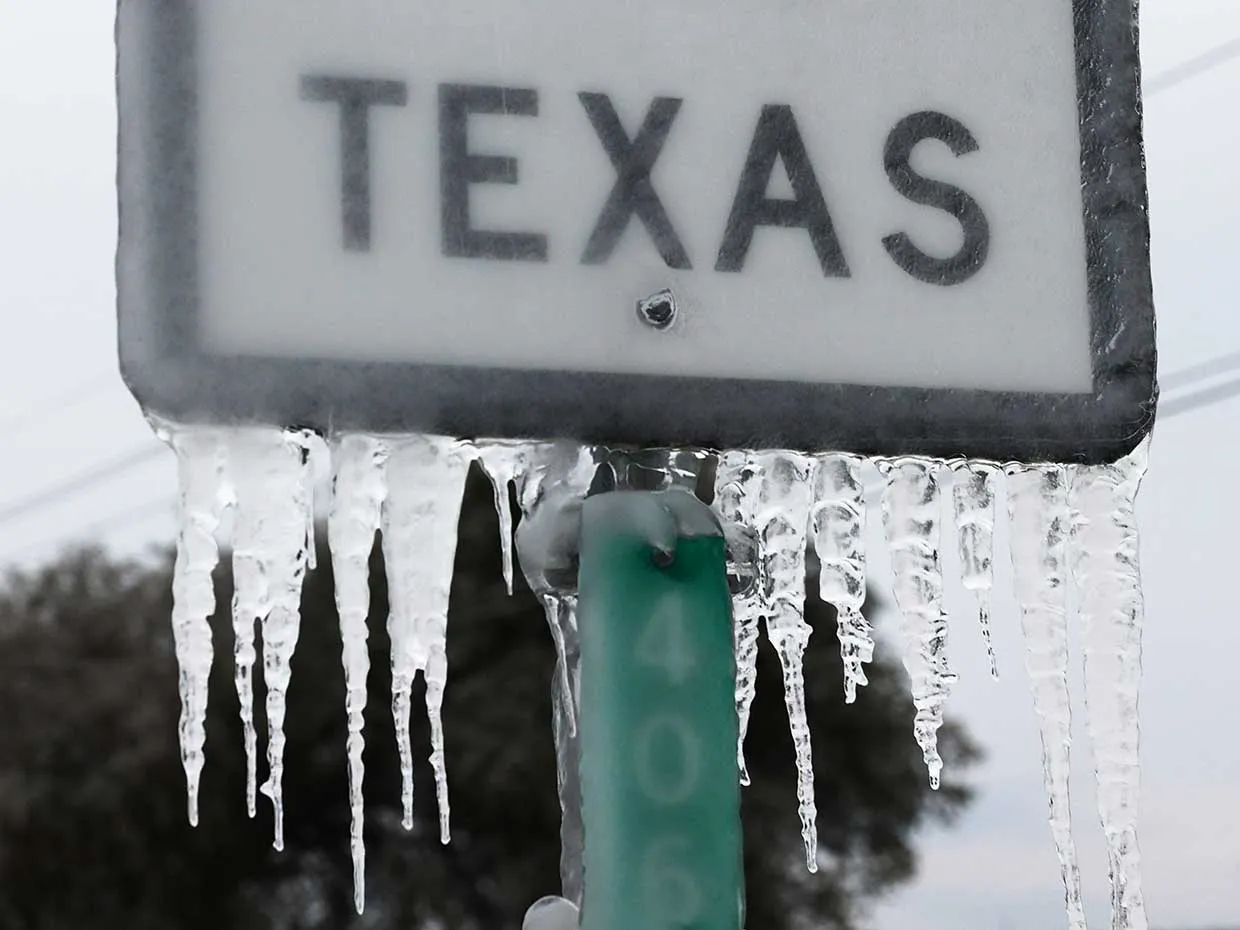 winter storm uri brought snow ice and the coldest sustained temperatures recorded in texas in decades in the midst of the deep freeze on 18 february icicles sprouted on a roadside sign in kileen
